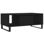 Tavolino da salotto | Tavolino da caff¨¨ | Tavolino da Soggiorno Nero 90x50x36,5 cm in Legno Multistrato