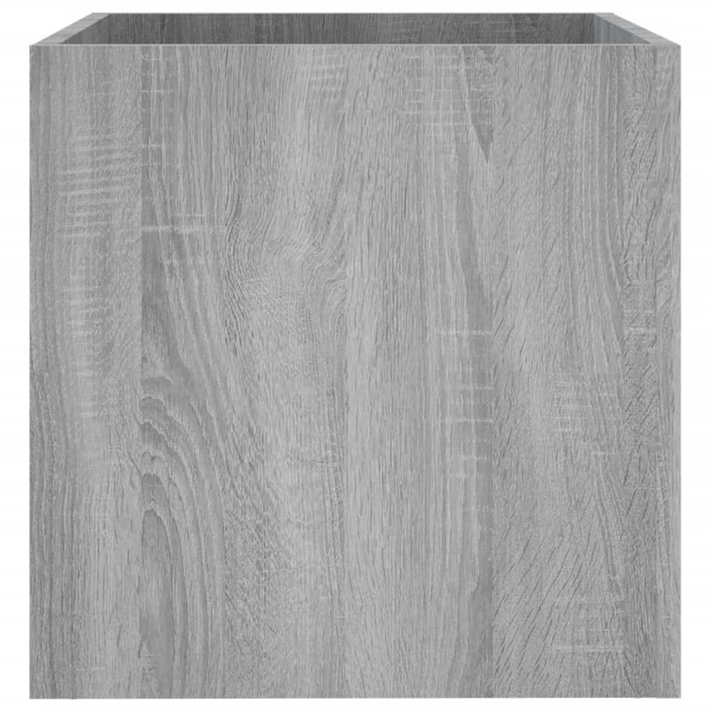 Fioriera rialzata per piante fiori terrazza giardino Sonoma 40 x 40 x 40 cm in legno ingegnerizzato grigio 02_0038725
