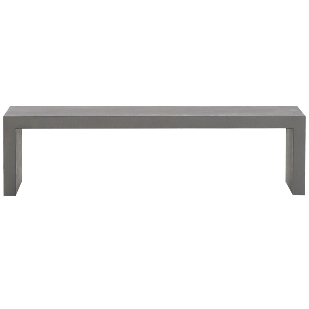 Panca da Giardino 2 posti in Cemento di colore Grigio esterno 40 x 150 x 40 cm esterno