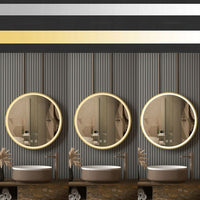 Specchio Led 100cm Mmj Brush Gold