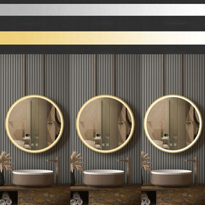 Specchio Led 100cm Mmj Brush Gold