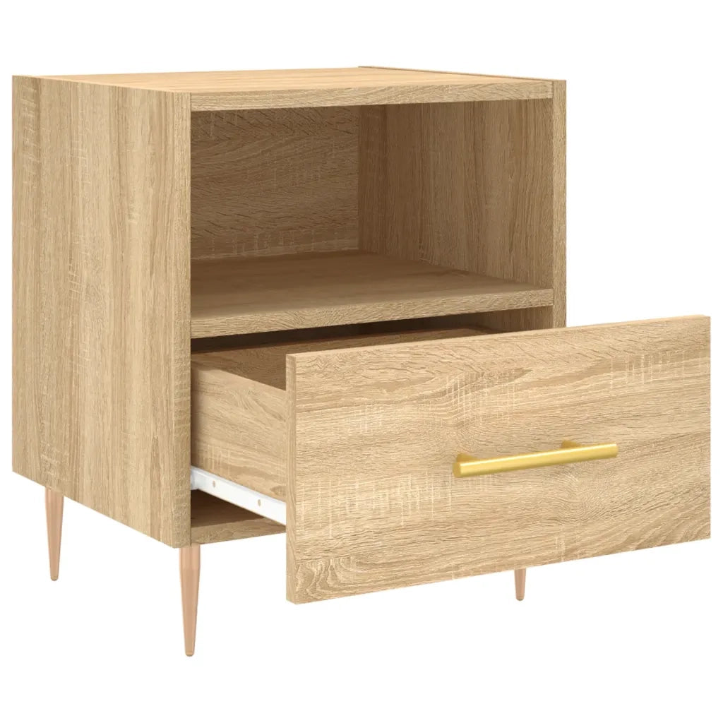 Comodino | Armadio da Notte | Mobiletto da notte Rovere Sonoma 40x35x47,5 cm in Legno Multistrato