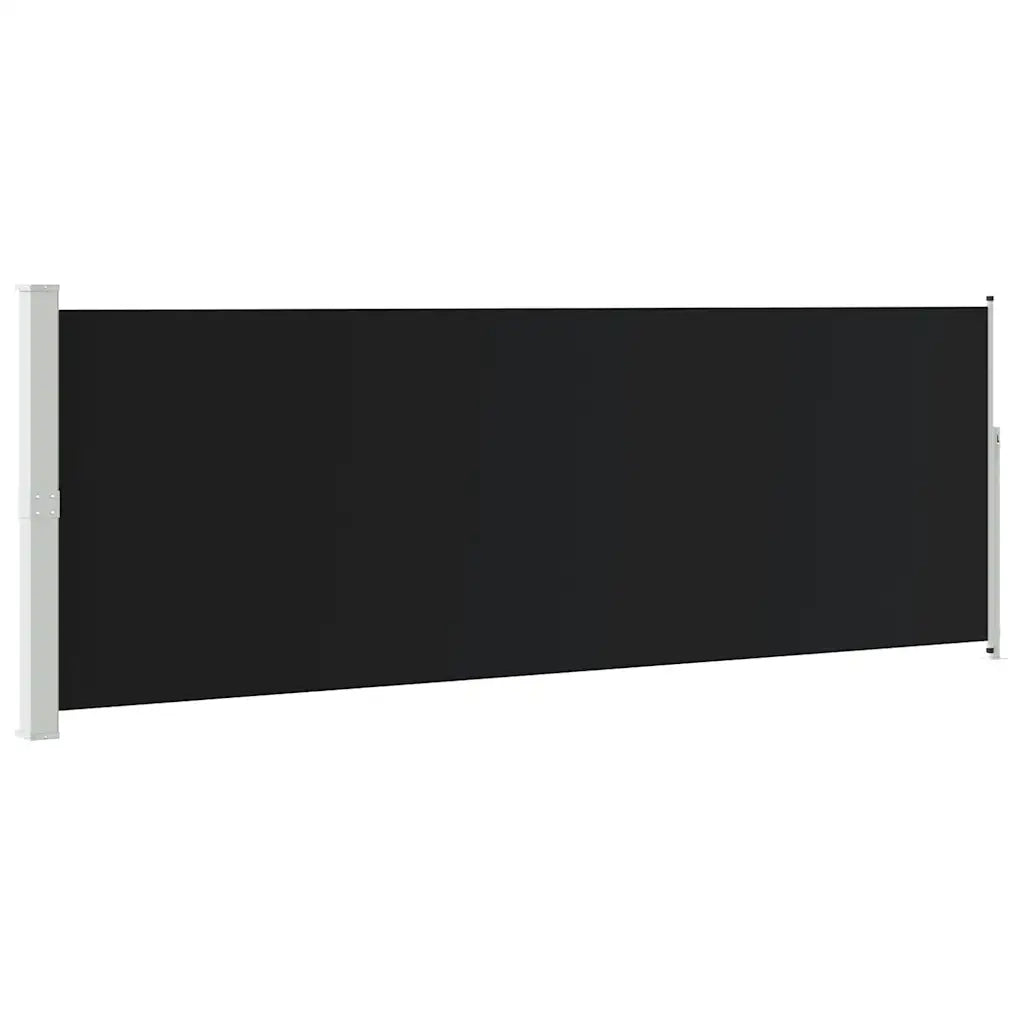 Tenda da Sole Laterale Retrattile 160 x 500 cm Nera 45460
