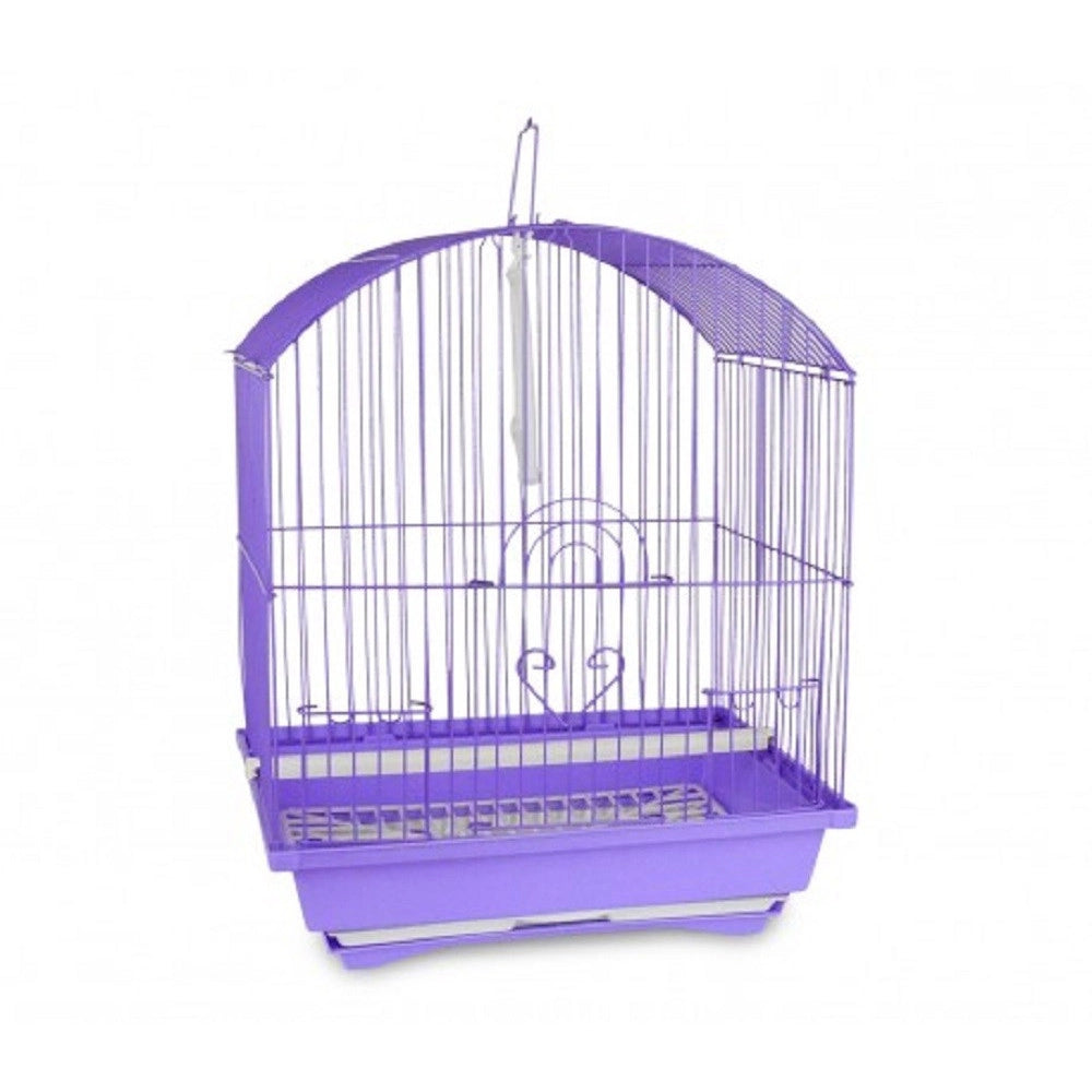 Trade Shop - Gabbia Uccelli Di Piccole Dimensioni Kitty 49.5 X 34 X 27.5 Cm Due Mangiatoie -
