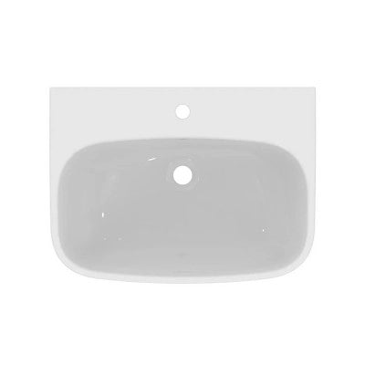 Lavabo Ideal Standard 55 cm con colonna in ceramica lucida  I.Life A