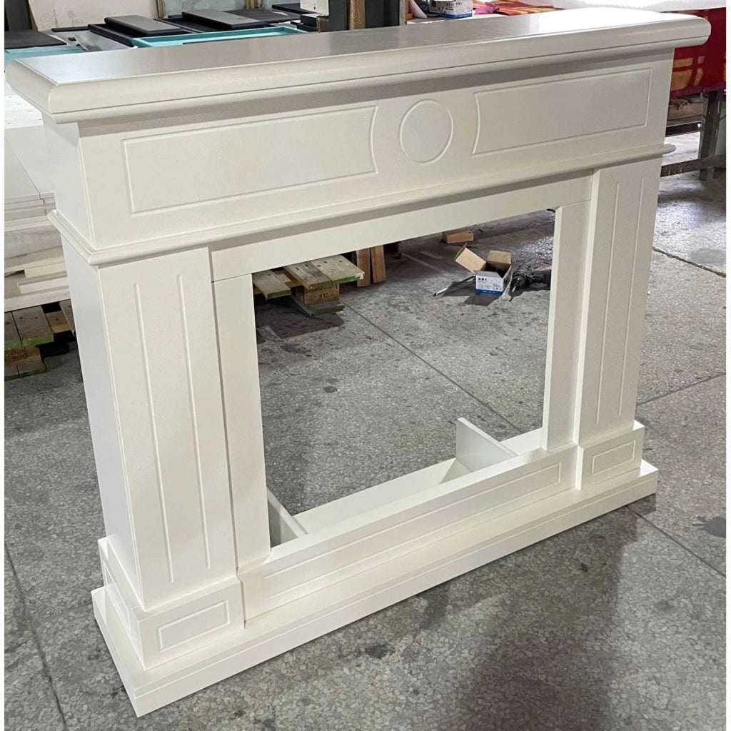 Mpc Cornice Camino Lipari Bianco Bianco Crema Cornice Caminetti Lipari Bianco Crema Design Lineare Senza Tempo Adatta Per Tutti Gli Ambienti