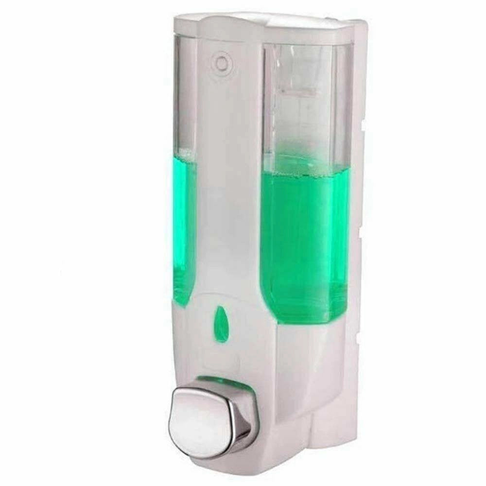 Trade Shop - Dispenser Sapone Liquido A Parete Contenitore Liquidi Casa Negozio Bagno 300 Ml -