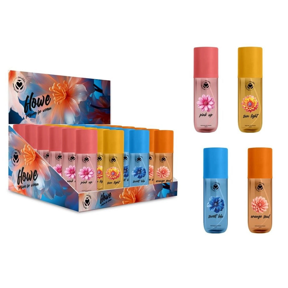 Trade Shop - Set 24pz Acqua Profumata Per Corpo Donna Da 150ml In 4 Profumazioni Assortite 032664 -