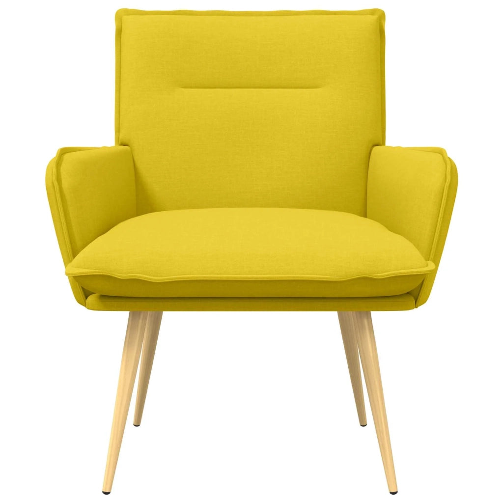 Poltrona Giallo Chiaro Tessuto 42047707