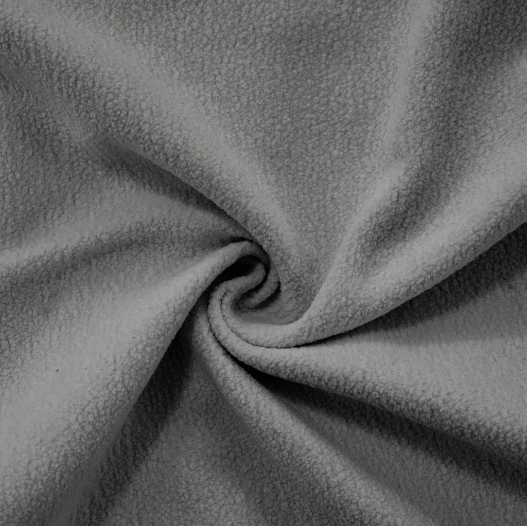 Divano modulare con seduta profonda in chenille grigio