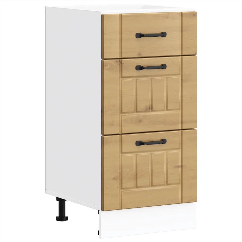 vidaXL Base da Cucina Lucca Rovere Artigianale in Legno Multistrato