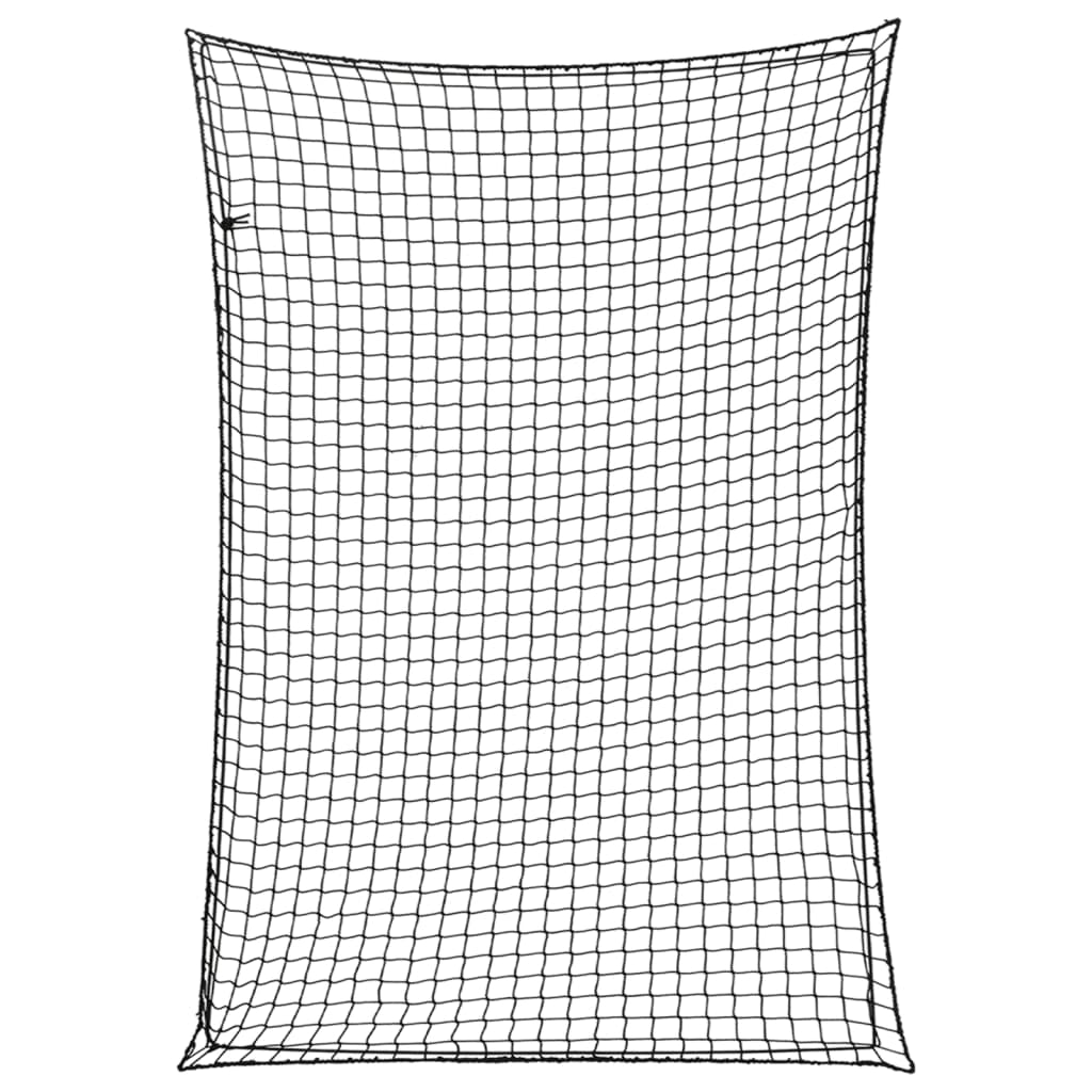 Rete per rimorchio telo di fissaggio per il carico portapacchi con corda elastica 5 x 3,5 m PP nero 02_0042228