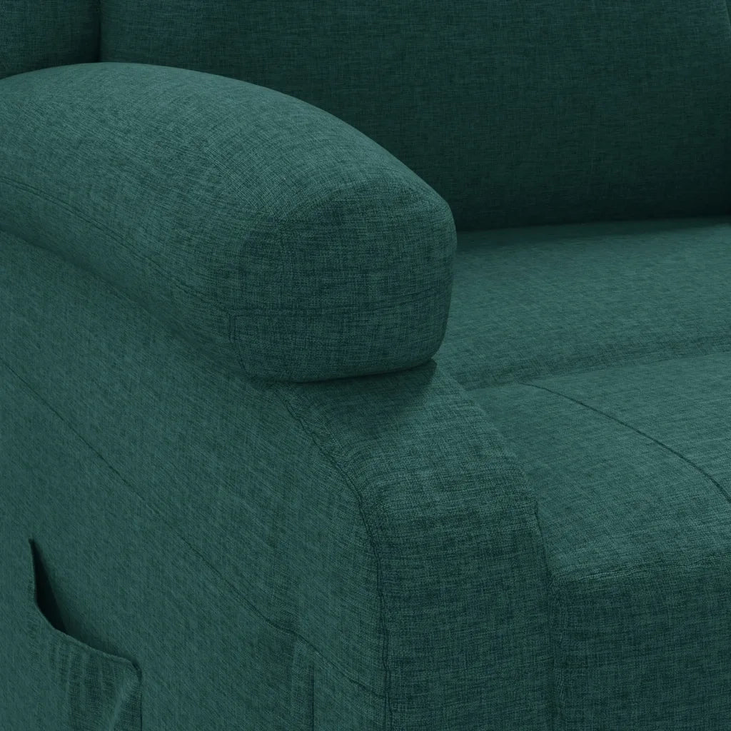 Poltrona Elettrica Reclinabile Verde Scuro in Tessuto cod mxl 18330