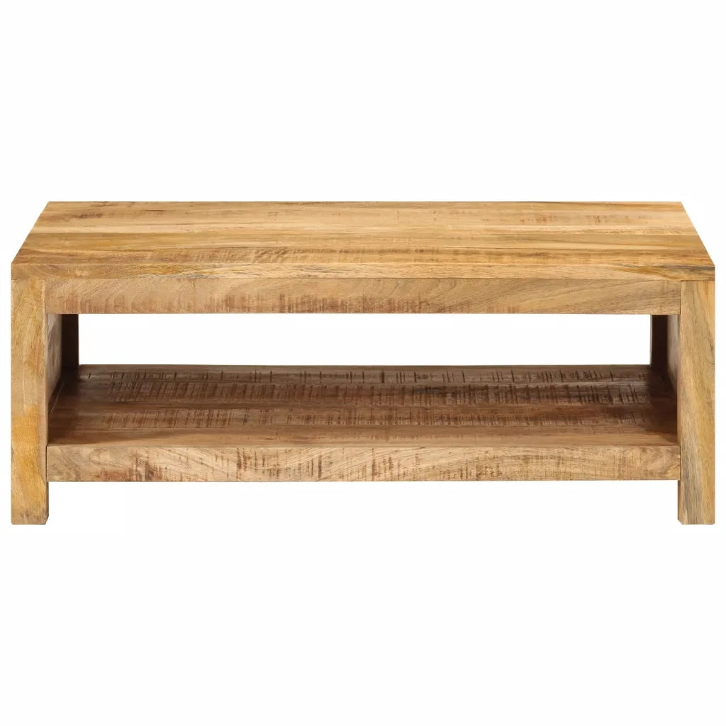 Tavolino da Salotto 80x55x30 cm in Legno Massello di Mango 351579