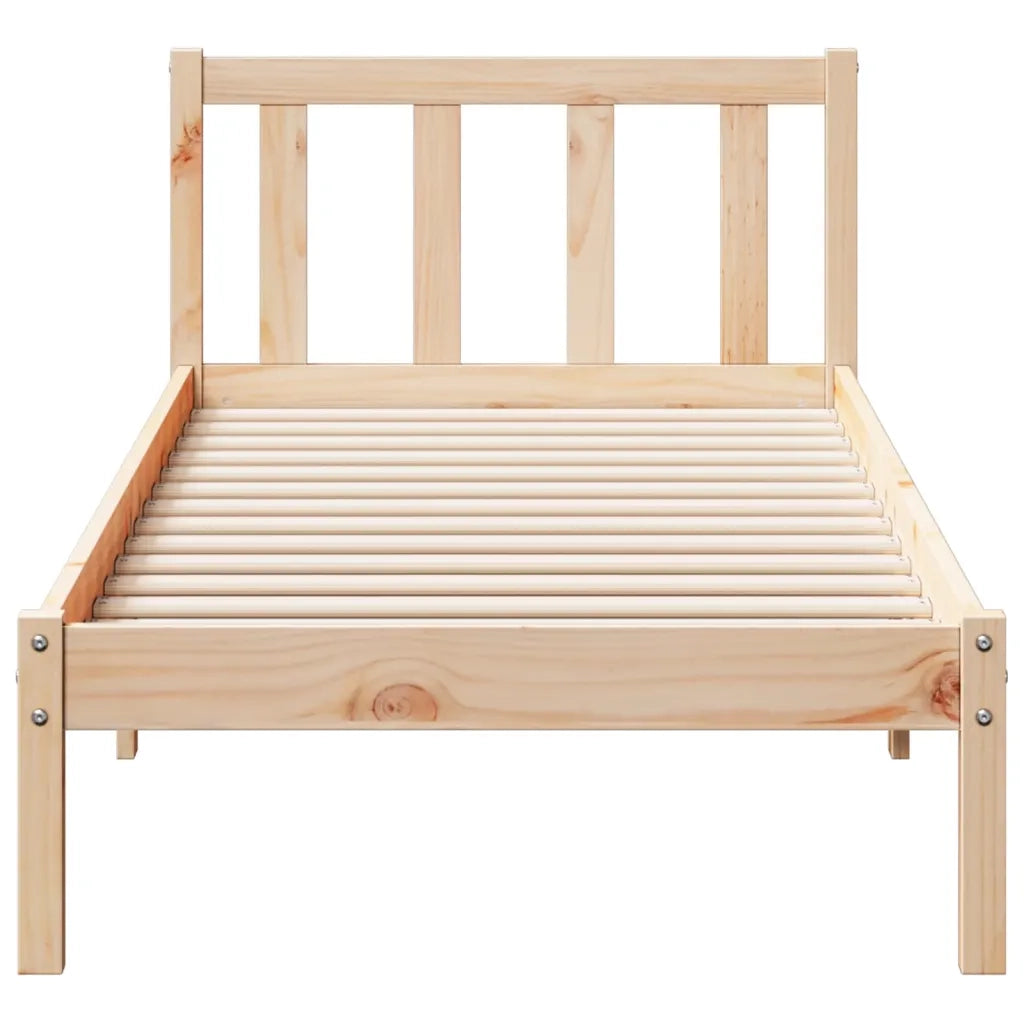 Letto Extra Lungo senza Materasso 180x200 cm in Legno di Pino 852428