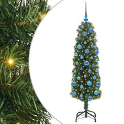 Albero di Natale Artificiale-Albero Natalizio con 150 LED Verde 150 cm 944199
