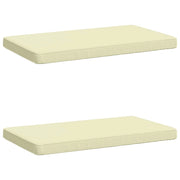 Cuscini per Panchina a 2 Pezzi VUGHT 2 pz 100% Poliestere Crema 951725