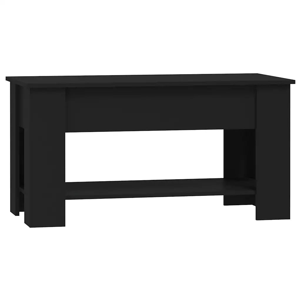 Tavolino da Salotto Nero 101x49x52 cm in Legno Multistrato 809702
