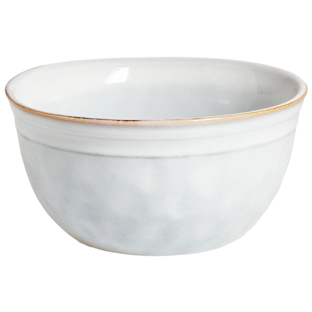 Set di 12 stoviglie in gres caolino grigio chiaro lavorato a mano con smalto reattivo Cucina Sala da pranzo