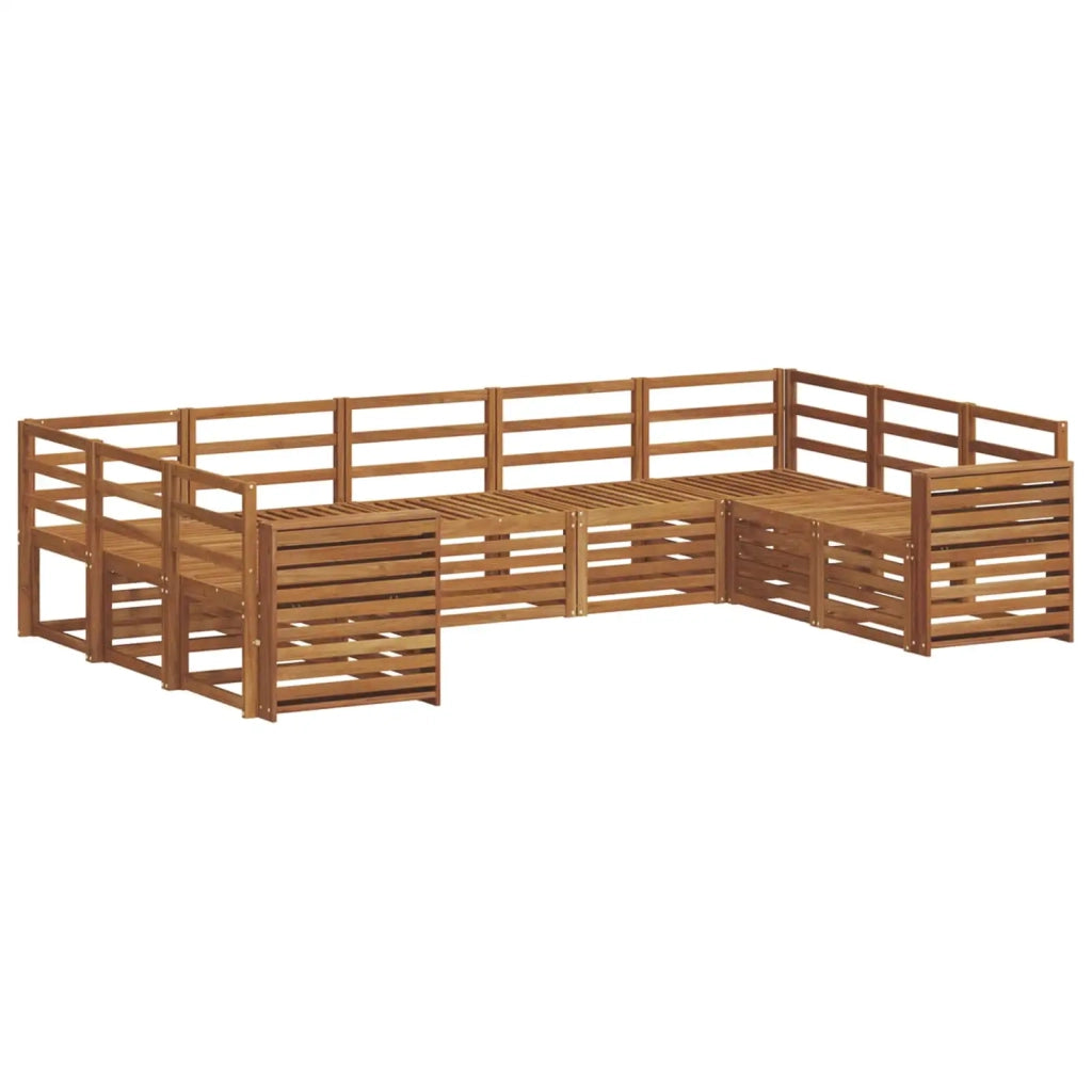 Set divano sezionale 9 pcs Naturale