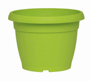 Vaso Fiori Similcotto Spazzolato Diametro 22 Verde Lime Set 5 Pezzi - Arca