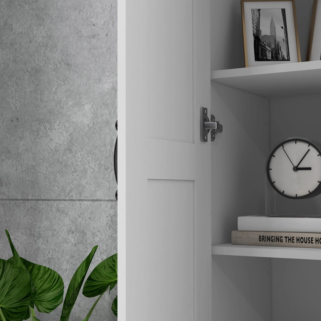 Armadio Battente con 5 Ripiani ¨C zephmum ¨C 60x36.5x175