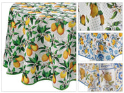 1 Pezzo Tovaglia Antimacchia Tonda Sicily 160 cm 4 Decori