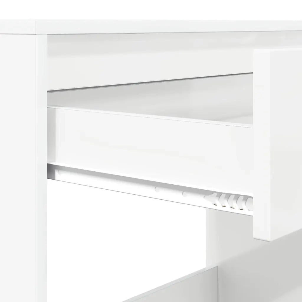 Scrivania Bianco Lucido 100 x 50 x 78 cm Legno ingegnerizzato