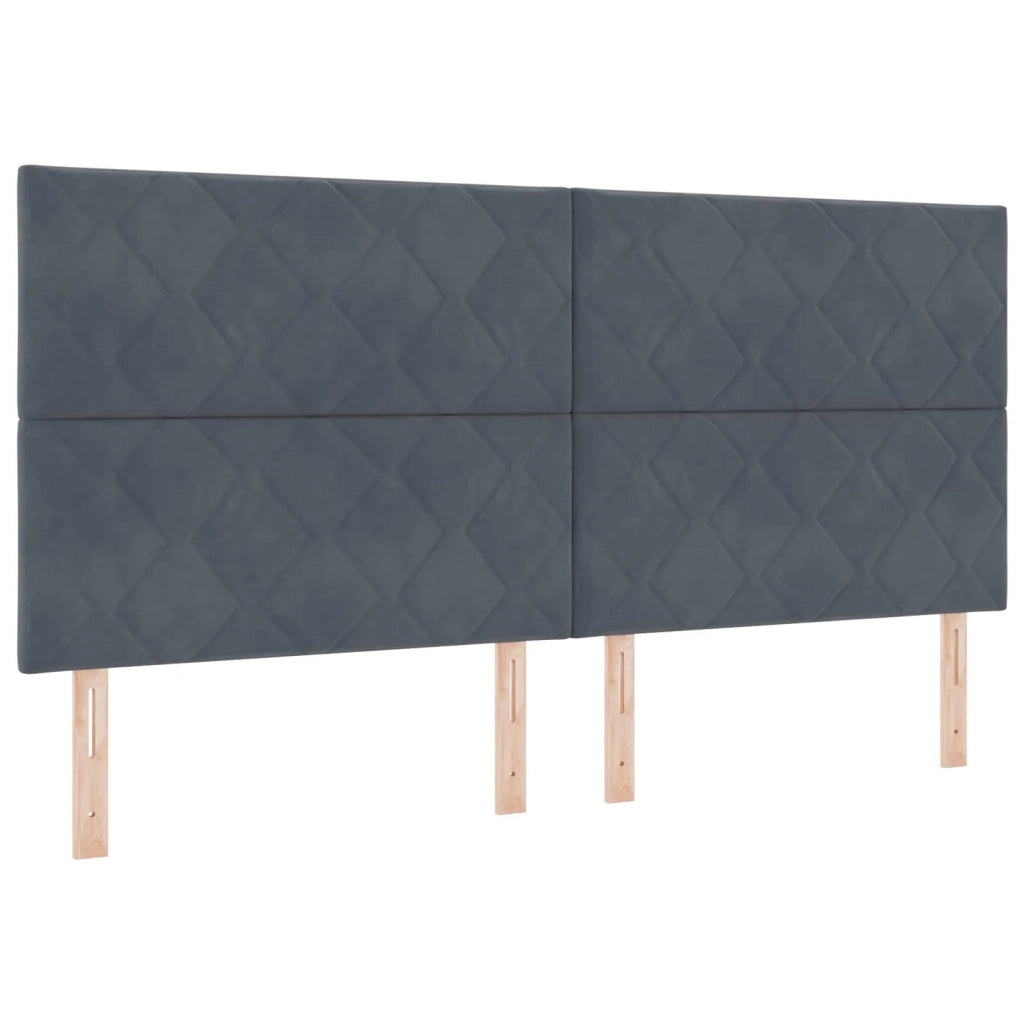 Letto con contenitore LED e materasso Grigio Scuro 200 x 200 cm 3460285