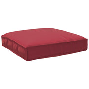 Cuscino per Pallet per seduta Rosso Vino 80x80x12 cm Tessuto Oxford
