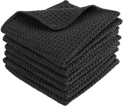 Asciugamani da cucina 6 pezzi - Struttura a waffle - Microfibra - Assorbenti - Soffici - 20 x 20 cm - Asciugamani per cucina