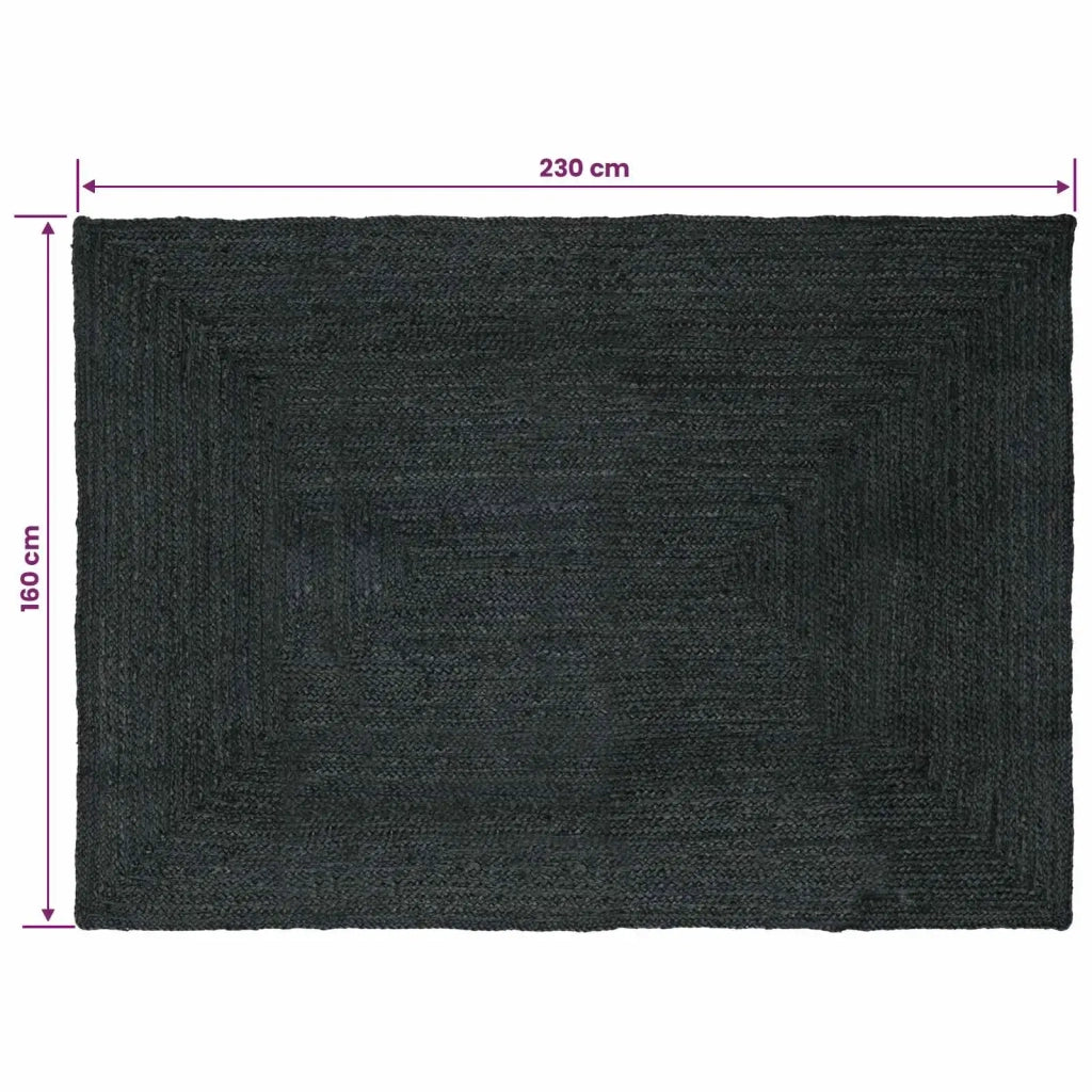 Tappeti per area Rettangolare Grigio Scuro 160 x 230 cm Juta 42010439