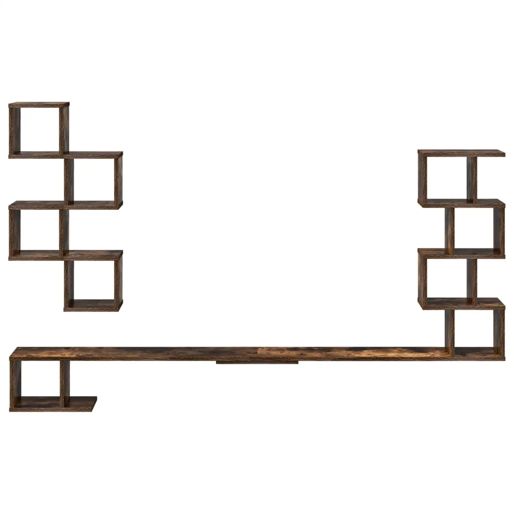 Mensola per TV da muro Rovere Fumo 200 x 15 x 94 cm 8012304