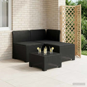 Divano da giardino 3 posti con cuscini in look rattan PP 8011889