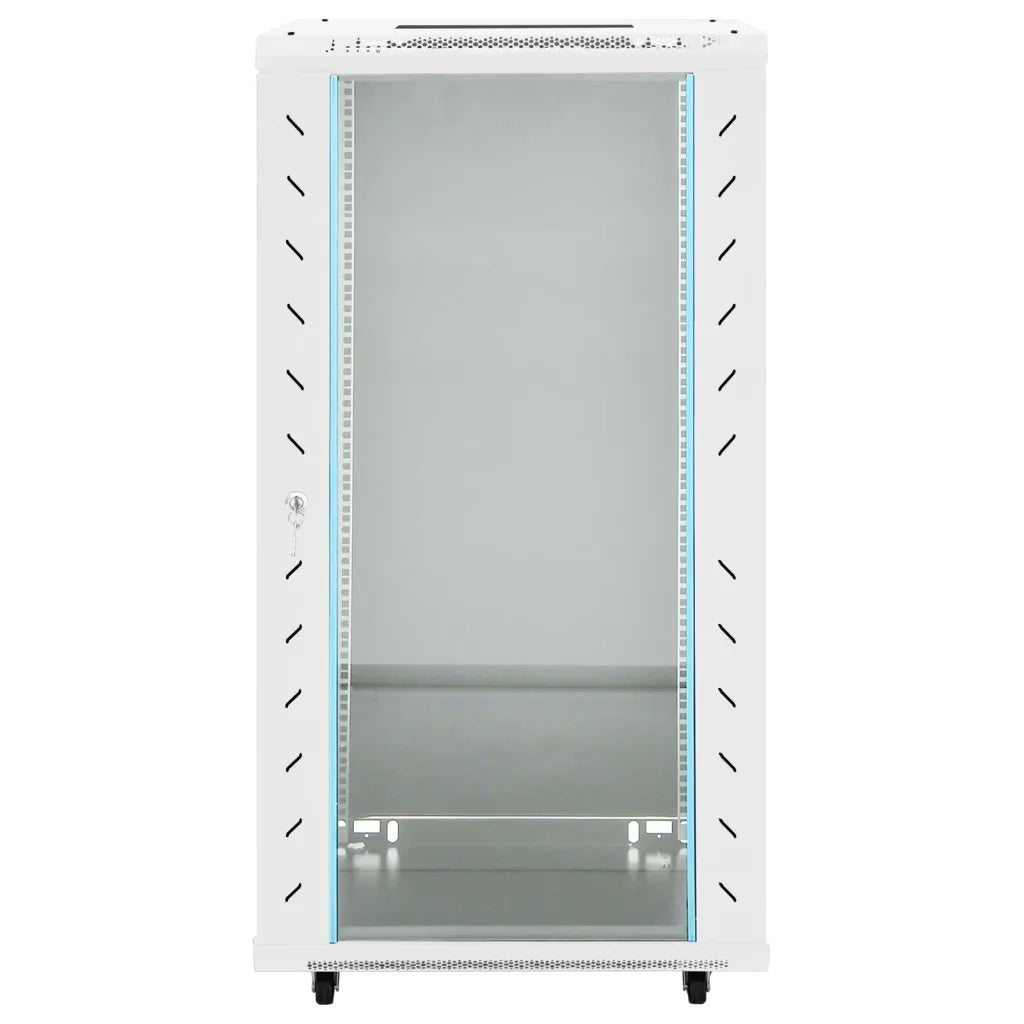 Armadietto di Rete 22U con Ruote Girevoli 19" IP20 60x60x120 cm 30269
