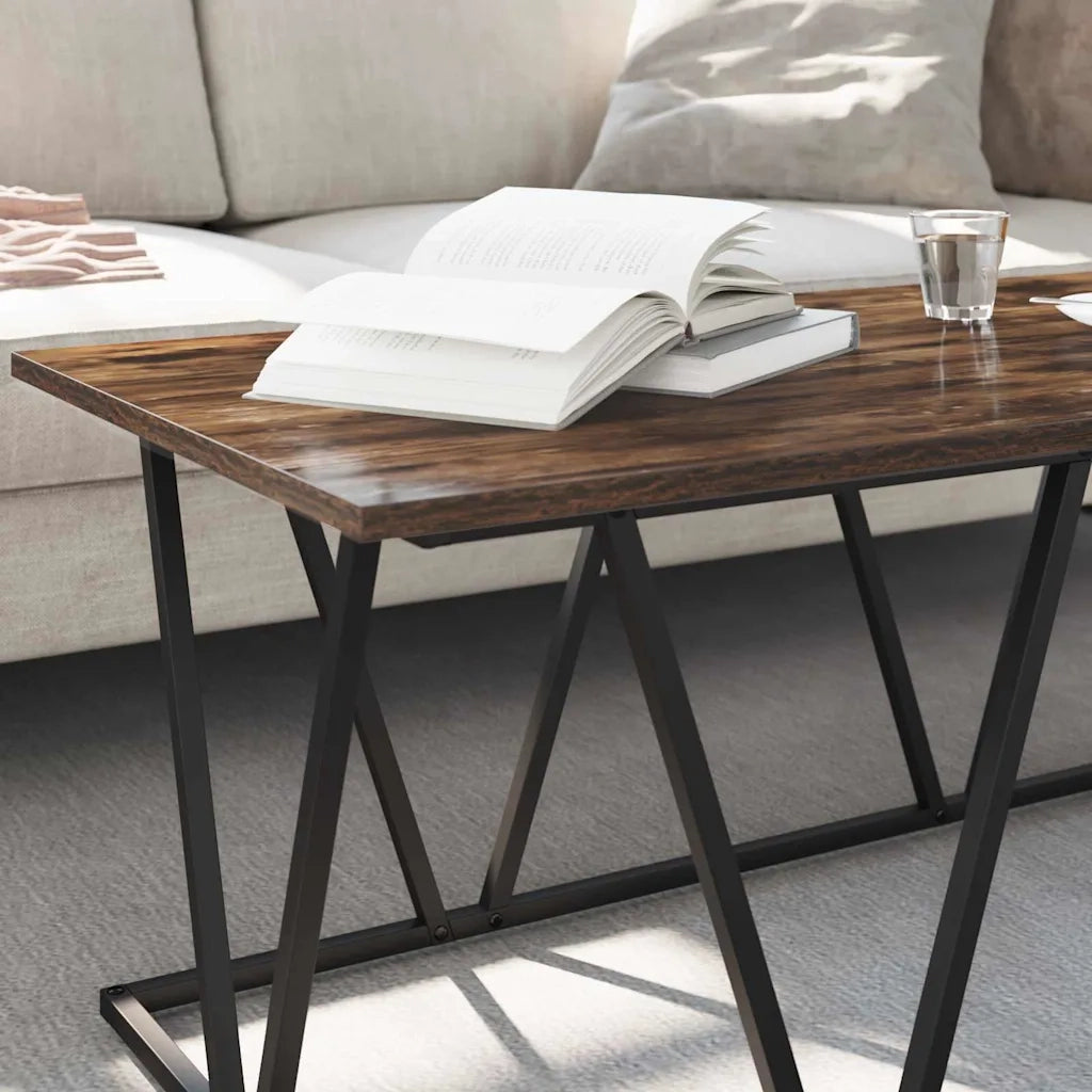 Tavolino da salotto | Tavolino da caff¨¨ | Tavolino da Soggiorno Rovere fum¨¦ 100 x 50 x 40 cm