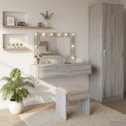 Tavolo da Trucco Grigio 100 x 40 x 70 cm Legno multistrato 865240