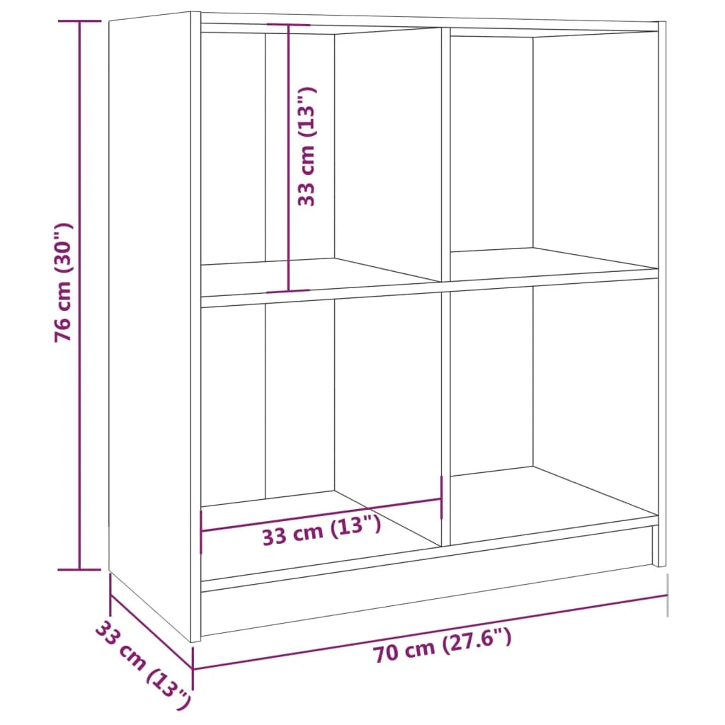 Buffet credenza cassettiera armadio mobile contenitore organizer per cucina soggiorno salotto 70 x 33 x 76 cm legno massello di pino bianco 02_0030480