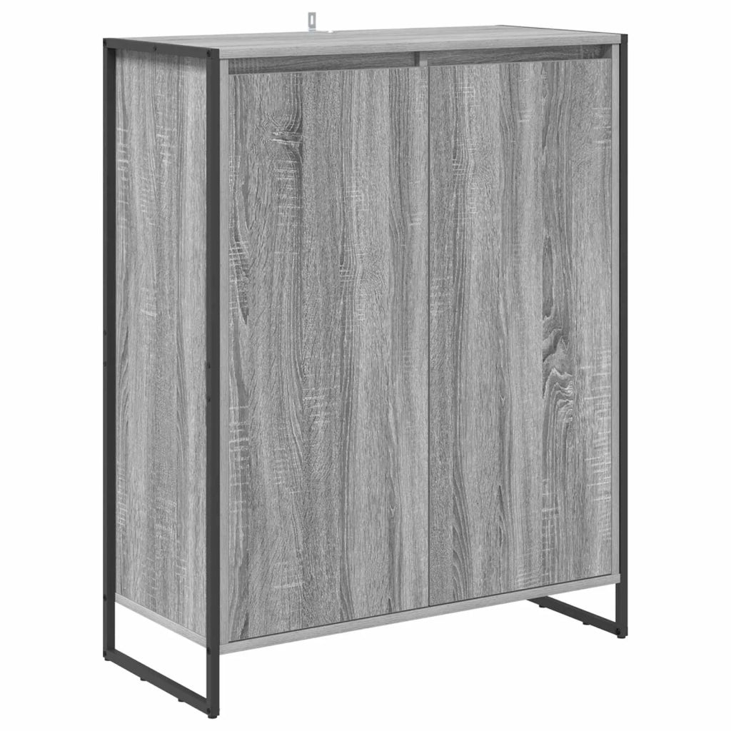 Mobile per scarpe con porta Grigio Sonoma 79 x 36 x 100 cm 886465