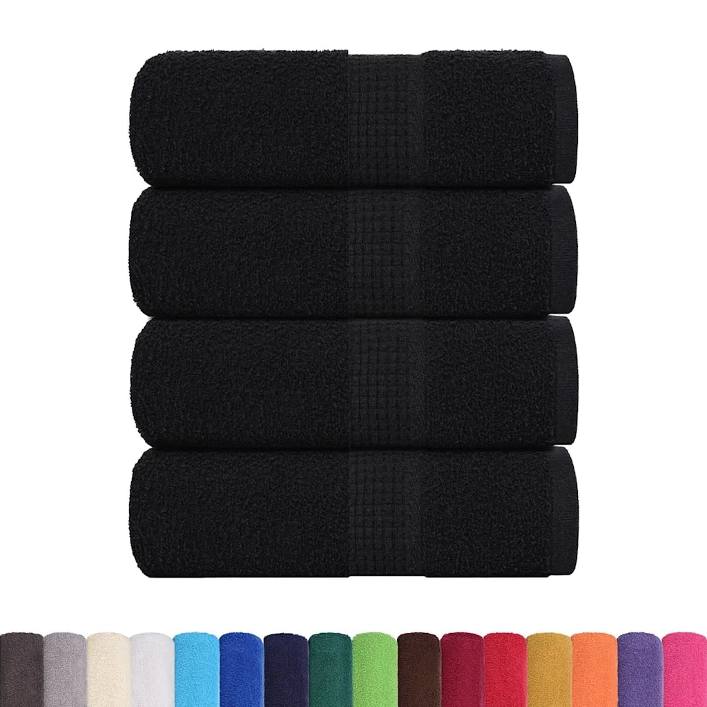 Asciugamani per ospiti FROGN 4 pz Nero 30x50 cm 360 g/m² 136948
