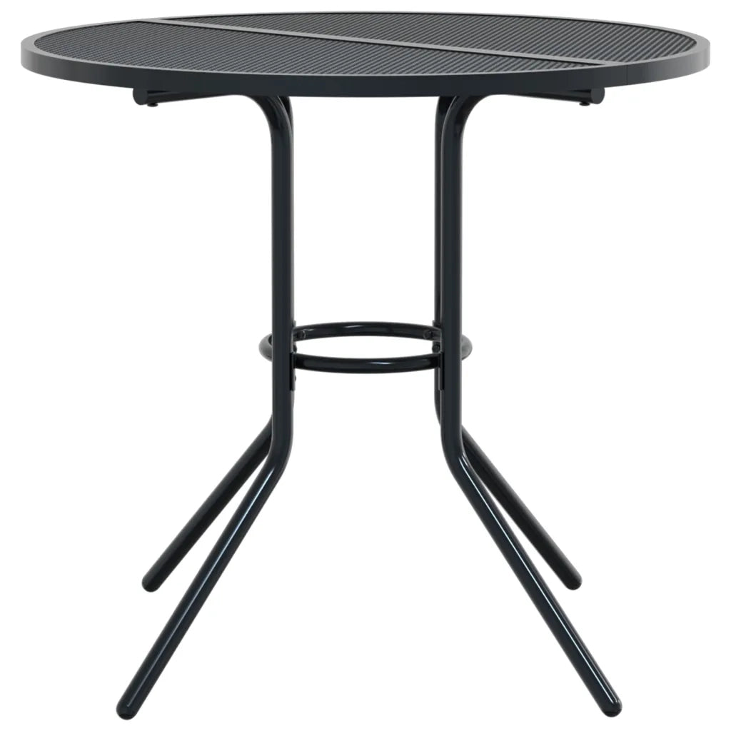 Sedie da Cucina Impilabili 3 pz-Sedia da Pranzo Antracite in Acciaio Verniciato 364990