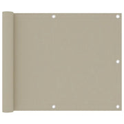 Schermo per balcone schermo per la privacy 75 x 300 cm tessuto Oxford beige 02_0010026