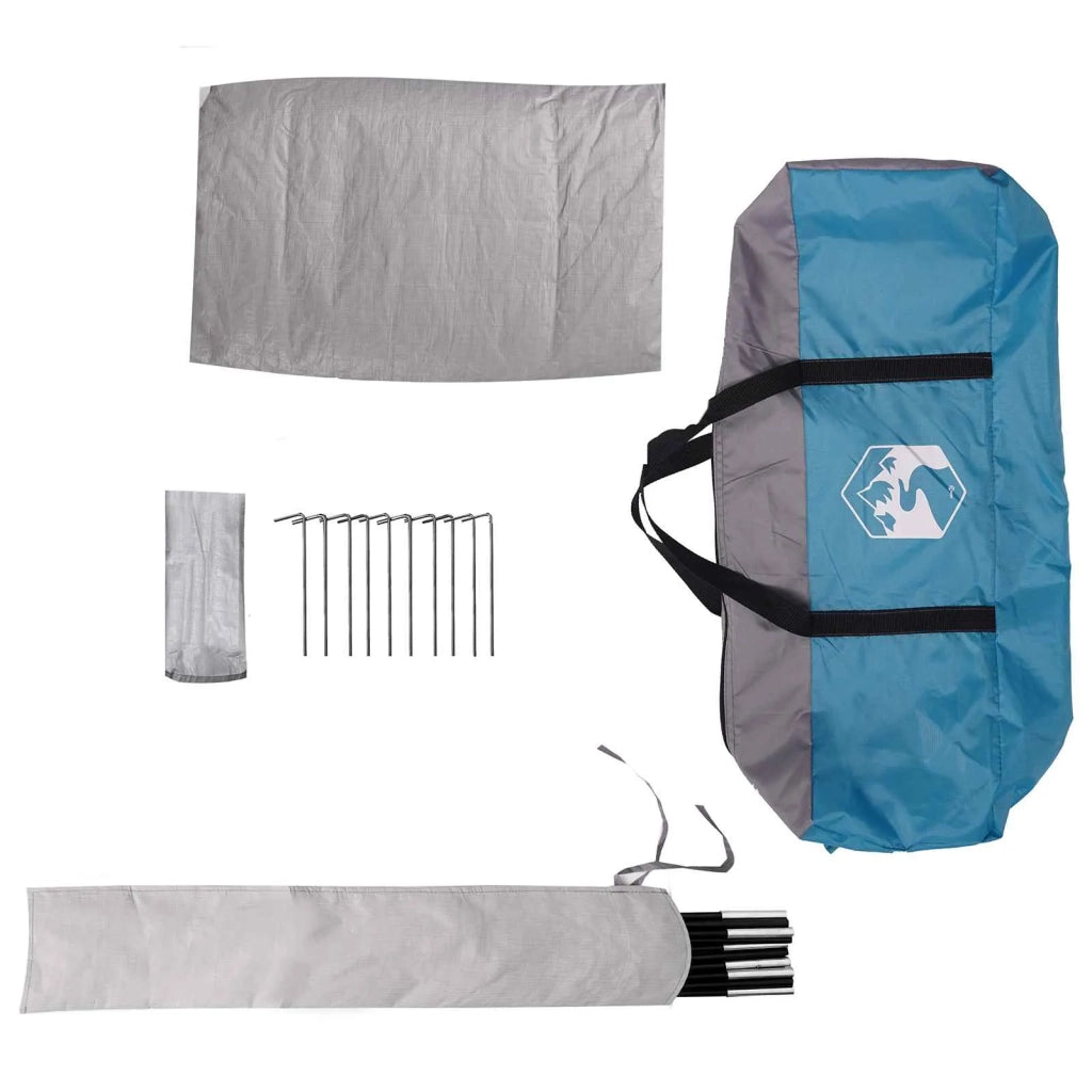 Tenda Party Blu 10 persone Poliestere 185T con rivestimento PU
