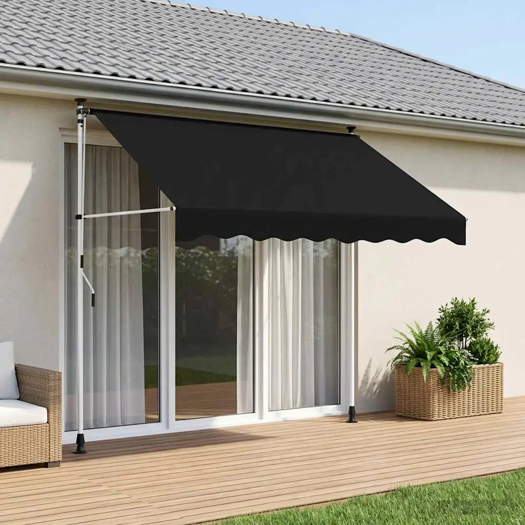 Tenda retrattile manuale Nero 250 cm 42037040