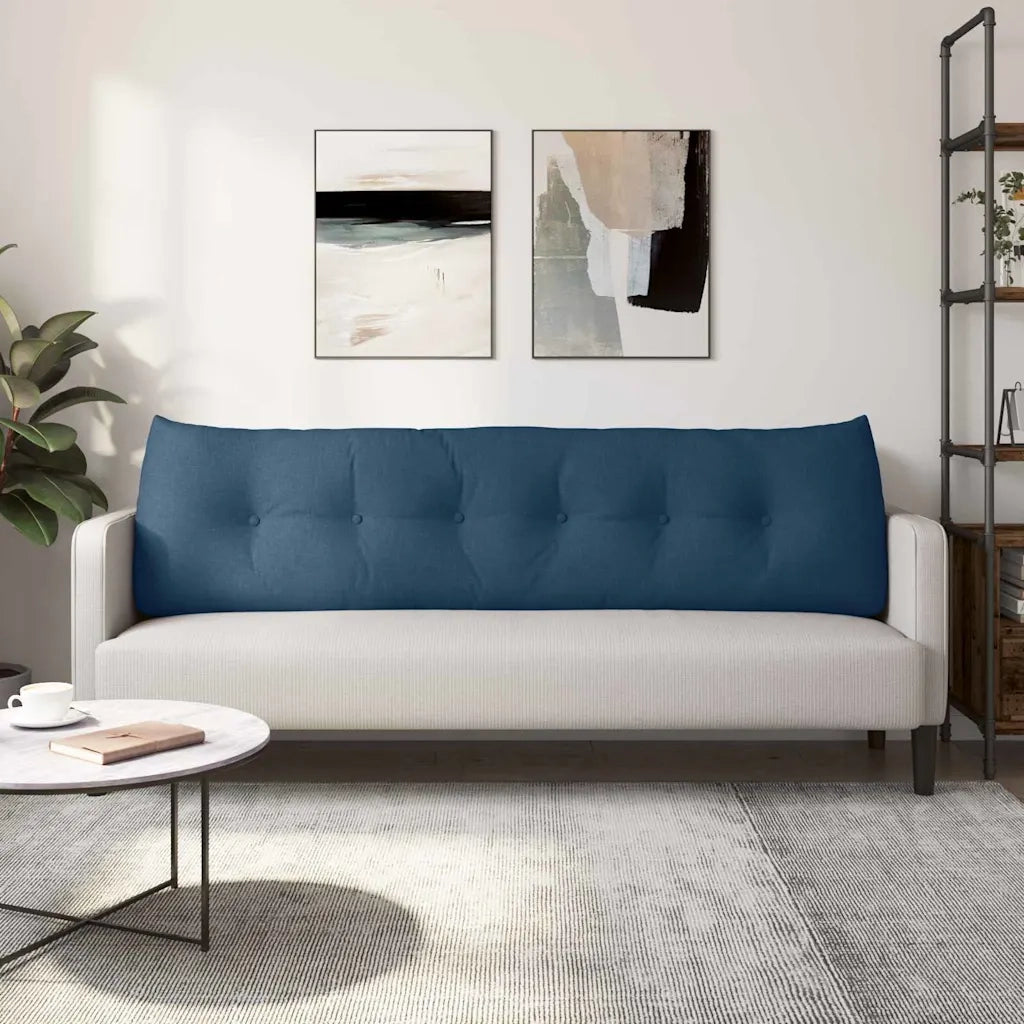 Cuscino per Schiena Blu 180 x 24 x 50 cm Tessuto 42014565