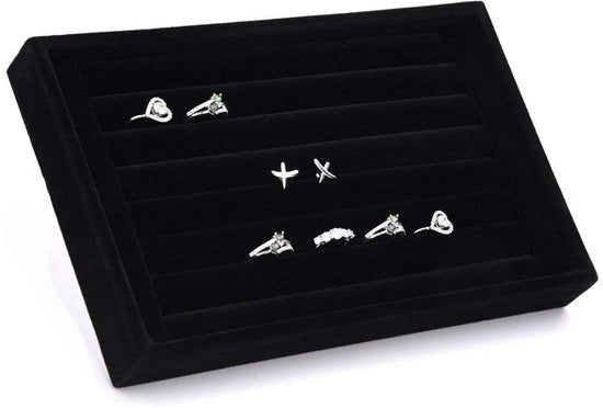 Cassa per Gioielli Grande Capacità - Sostegno per Gioielli - Organizzatore per Anelli - Scatola di Ripostiglio - Materiale Antistatico - 50 pezzi Anelli - Organizzatore per Gioielli