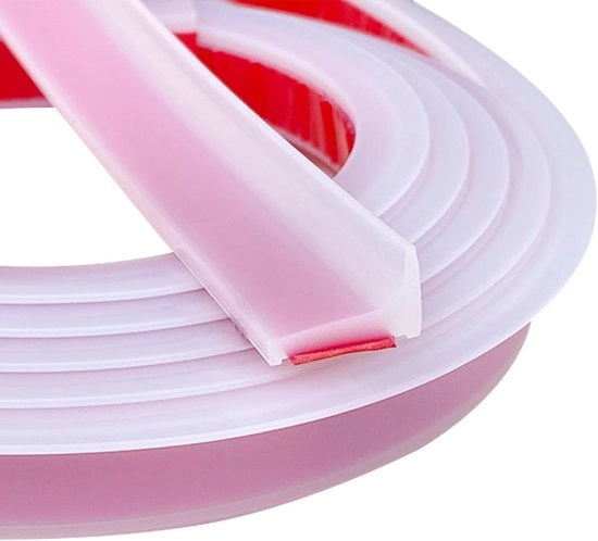 Stopper d'acqua - Drenaggio doccia - Doccia siliconica - Doccia impermeabile per vasca, lavabo e sanitari - Doccia di protezione - Kit sanitario - Blocco scarico - Translucido - 2,6 Metri
