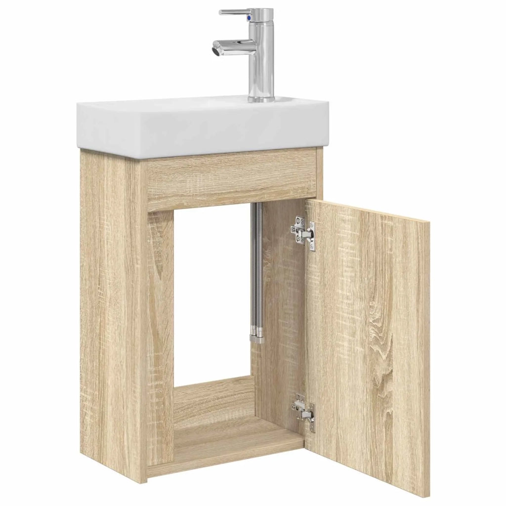 Mobile bagno con rubinetto Rovere Sonoma 40,5 x 22,5 x 62 cm 889523