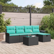 Set Divano da Giardino con cuscino 6 pcs Poly Rattan 3360207