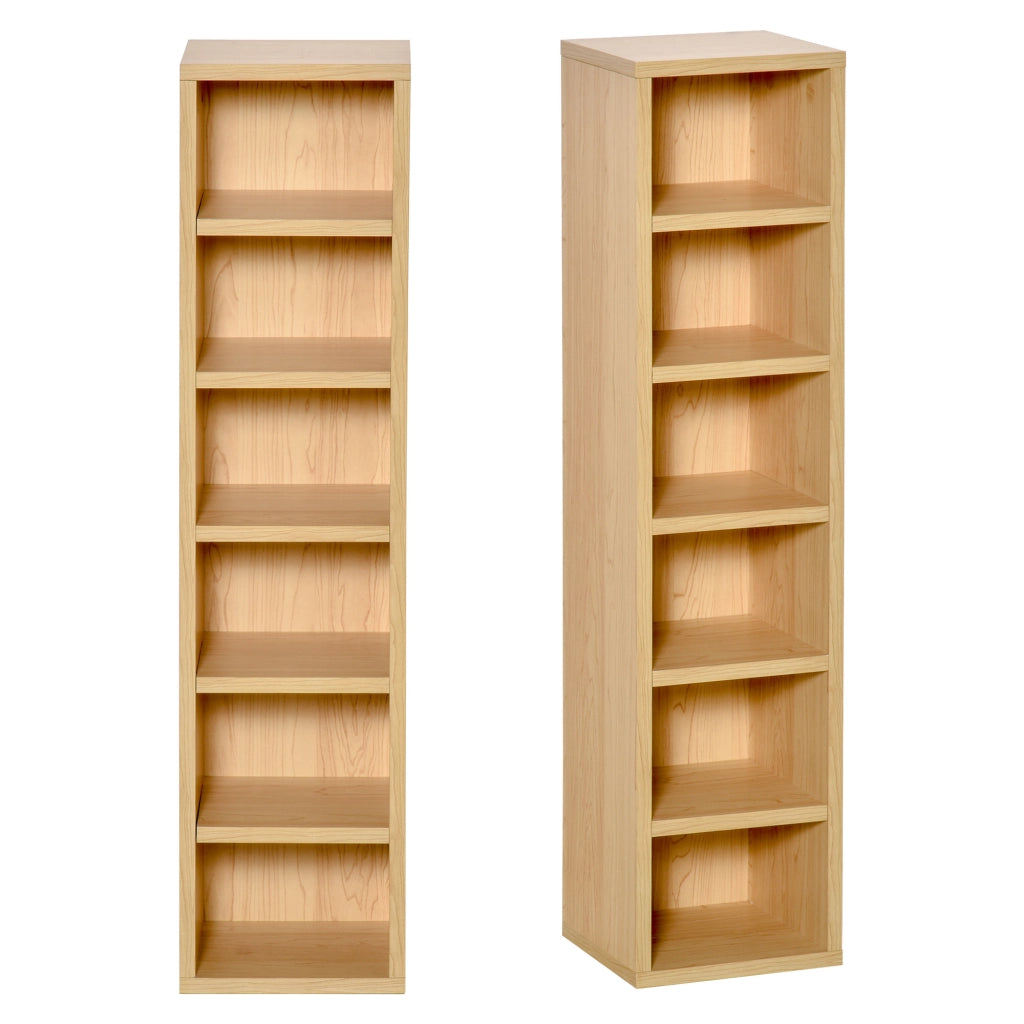 Colonna Porta CD DVD ¨C Minimal ¨C 21x19x88 cm, Colore Rovere